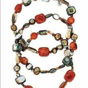 Silpada Coral Stretch Bracelets